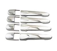 Coprimaniglia Portiera Compatibile Con Toyota Per Avanza 2012-2020 Abs Cromato Argento E Nero Opaco Auto Maniglia Della Porta Copertura Esterna Decorare(Silver)