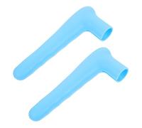 Coprimaniglia Protettivo per Pomello Porta in Silicone Blu 2 Pezzi | Protezione Antiscivolo, per Uso Domestico, Aiuta a Limitare Urti e Contatti Sul Muro