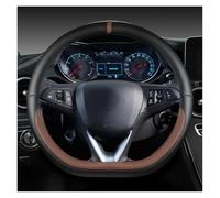 Coprimanubrio Auto Per Opel Per Corsa Per Combo Per Mokka 2018 2019 2020 2021 38CM Coprivolante Per Auto A Forma Di D In Pelle Coprivolante(Caffè)