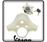 COPRIMANUBRIO COPRI MANUBRIO COPERCHIO MANUBRIO GREZZO 3 FORI COMPATIBILE CON PIAGGIO VESPA P 125 X - VESPA P 150 X - VESPA P 200 X - VESPA PX 200 E COMPLETO DI QUADRO CHIAVE SERRATURA