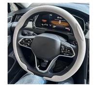 Coprimanubrio Coprivolante Per Auto Tipo D | Dimensioni Dello Sterzo 36-38 Cm Accessorio Universale Per Auto In Pelle Traspirante Antiscivolo(bianca)