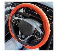 Coprimanubrio Coprivolante Per Auto Tipo D | Dimensioni Dello Sterzo 36-38 Cm Accessorio Universale Per Auto In Pelle Traspirante Antiscivolo(arancia)