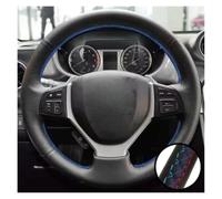 Coprimanubrio Rivestimento In Pelle Per Volante | Per Suzuki Per Swift 2011-2017 Per SX4 S-CROSS Per Celerio Per Vitara 2015-2019 Cucito A Mano Nero Perforato