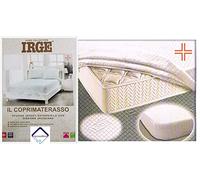 Coprimaterasso 1 piazza e mezza IRGE Spugna Jacquard 135x200cm angoli maxi con elastici