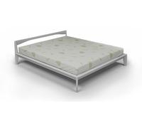 Coprimaterasso 1 Piazza e Mezzo in Poliestere Aloe Vera Bianco