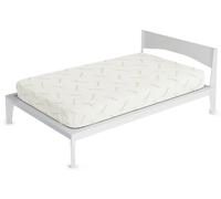 Coprimaterasso 1 Piazza e Mezzo in Poliestere e Fibra di Canapa Verde Chiaro