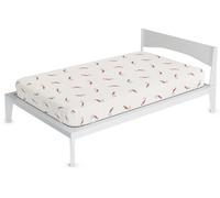 Coprimaterasso 1 Piazza e Mezzo in Poliestere e Fibra di Crabyon Bordeaux