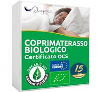 Coprimaterasso 70x140 cm in Cotone Biologico - Certificato Oeko-TEX®, 100% cotone naturale in pile sano e silenzioso - non impermeabile - Made in EU - Lenzuola