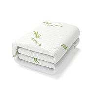Coprimaterasso a prova di acqua in bambù, extra profondo, 40 cm, traspirante, antialergy, non rumoroso, a prova di insetti