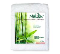 Tex family COPRIMATERASSO antiacaro in Fibra di Legno Bamboo MALIBÙ © - 2 PIAZZE