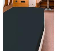 Coprimaterasso bettwaren-shop per letto francese colore nero