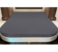 Coprimaterasso bettwaren-shop per letto matrimoniale con angoli arrotondati colore nero