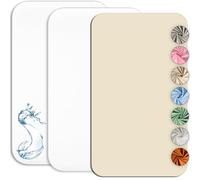 Coprimaterasso Cododo 55 x 90 cm (Set di 2) + 1 Impermeabile, Set 2+1 Lenzuola Coododo, Oeko-TEX (Bianco/Vaniglia)