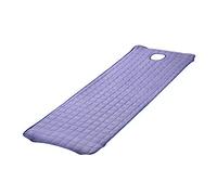 Coprimaterasso da tavolo per massaggio addensato, con fascia elastica e foro per il respiro del viso, per casa, hotel, salone di bellezza, letto cosmetico, colore: viola fumé