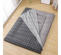 Coprimaterasso da Terra Futon Senza Materasso,Fodera in Cotone 100% per Materasso Tradizionale Shikibuton Futon,Copertura Protettiva per Tappetino Tatami con Cerniera,Style,90x190cm/35x75