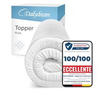 Coprimaterasso Dailydream 80 x 200 cm | Schiuma a memoria di forma | 5 cm di spessore | Edizione Pure, modello M | ergonomico per materassi scomodi, reti imbottite e letti aggiuntivi