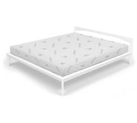 Coprimaterasso Elasticizzato 1 Piazza e Mezzo in Poliestere Grigio Chiaro