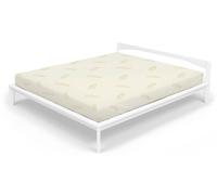 Coprimaterasso Elasticizzato 1 Piazza e Mezzo in Poliestere Panna