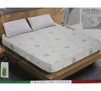 Coprimaterasso Elasticizzato con Aloe Vera, Letto Anallergico e Confortevole, Dotato di Angoli Adatti a Letti, Realizzato in Italia, Ideale per Garantire Comfort e Igiene Superiore - Singolo 90x200 cm