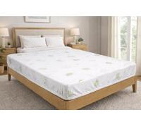 Coprimaterasso Elasticizzato Made In Italy con Aloe Vera, Letto Anallergico e Confortevole, Dotato di Angoli Adatti a Letti, Ideale per Garantire Comfort e Igiene Superiore- Una Piazza e Mezza