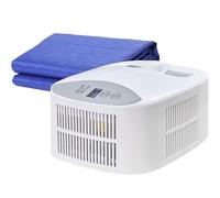 Coprimaterasso elettrico raffreddato ad acqua da 70 W,di raffreddamento for letto singolo o matrimoniale, raffreddamento 3-8 ℃, temporizzazione 1-9 ore, coprimaterasso con dispositivo(160*140cm)