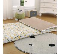 Coprimaterasso futon, 100% cotone con cerniera, lavabile in lavatrice, dimensioni standard a 360°, design giapponese