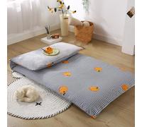 Coprimaterasso futon da pavimento con cerniera, 100% cotone, per futon giapponese, avvolgimento a 360°, lavabile in lavatrice