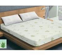 Coprimaterasso Imbottito Elasticizzato Anallergico Federe Cuscino Letto Made Ita