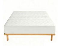 Coprimaterasso impermeabile 150 x 200 cm, impermeabile, lavabile, in TPU e fibra di poliestere, per casa, camera da letto, hotel (bianco)