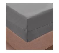 Coprimaterasso Impermeabile con Angoli Elasticizza Coprimaterasso impermeabile su 6 lati completamente chiuso con cerniera, lenzuolo con angoli antipolvere for letto matrimoniale Twin Full(160cmX200cm