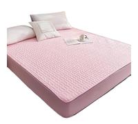 Coprimaterasso Impermeabile Coprimaterasso Impermeabile E Spesso, Delicato Sulla Pelle, Resistente, Con Angoli, 120x200, 150x200, 180x200(Pink,180x200x30cm)