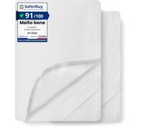 Coprimaterasso Impermeabile in Cotone per Lettino 70X140Cm 2Pz Lenzuolo Con Elas