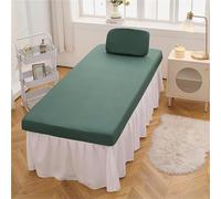 Coprimaterasso Impermeabile In Pelle PU Resistente All'olio Per Lettino Da Massaggio, Lenzuolo Su Misura Per Lettino Da Massaggio E Lettino Per Tatuaggi(Green,70 * 185cm)