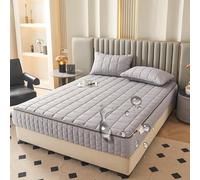 Coprimaterasso impermeabile king size 200 x 220 x 25 cm, morbido tessuto spazzolato, con cerniera, protezione su sei lati, comodo lenzuolo con angoli