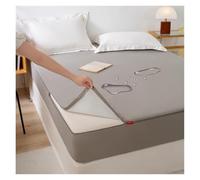 Coprimaterasso Impermeabile Lenzuolo Con Angoli,Fodera Materasso Matrimoniale Con Cerniera Copri,Coprimaterasso Trapuntato,120/150/180/200,Per Singola/Doppia Materasso(1,180x220+25cm)