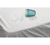 Coprimaterasso Impermeabile Matrimoniale in Microfibra e TPU Bianco