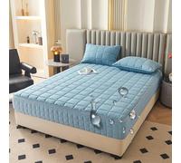 Coprimaterasso impermeabile Queen/King Size 200 x 220 x 25 cm, morbido tessuto spazzolato con cerniera, protezione su sei lati, comodo coprimaterasso