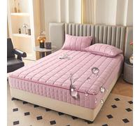 Coprimaterasso impermeabile queen size 200 x 220 x 25 cm, morbido tessuto spazzolato con cerniera, protezione su sei lati, comodo lenzuolo con angoli, resistente