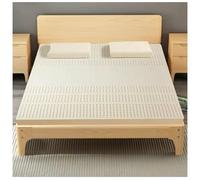 Coprimaterasso in lattice naturale, 100% morbido viscoelastico, design semplice, spessore 10 cm, 110 x 190 cm, soluzione rilassante per camera da letto, comfort ed eco-sostenibilità