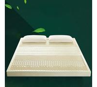 Coprimaterasso in lattice naturale al 100%, design ergonomico a 7 zone, spessore 7,5 cm, sollievo dalla pressione per il massimo comfort, 135 x 200 cm, dormi meglio stanotte!