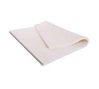 Coprimaterasso in lattice naturale al 100%, ecologico, spessore 2,5 cm, per letto matrimoniale, 200 x 220 cm, comodo sonno, ipoallergenico, supporto durevole per uso domestico