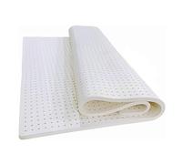 Coprimaterasso in lattice naturale al 100%, in memory foam, ecologico, spessore 2,5 cm, 120 x 150 cm, soluzione per dormire confortevole e durevole per tutti i dormienti