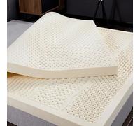 Coprimaterasso in lattice naturale al 100% incluso per letto singolo, matrimoniale, queen size, king size, ideale per hotel e famiglie da 120 x 190 cm, soluzione ecologica per il sonno