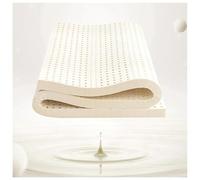 Coprimaterasso in lattice naturale al 100%, spessore 5 cm, morbido e confortevole, sollievo dalla pressione per mal di schiena, per letto matrimoniale, 150 x 220 cm, ideale per dormire meglio