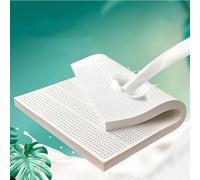 Coprimaterasso in lattice naturale, spessore 2,5 cm, in cotone nico, morbido e soffice, 220 x 230 cm, ideale per comfort e supporto