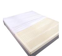 Coprimaterasso in lattice naturale, spessore 5,1 cm, 130 x 210 cm, resistente, traspirante, confortevole, allevia la pressione, non collassa, alternativa ecologica in memory foam
