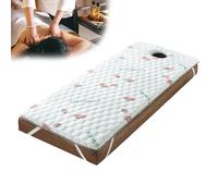 Coprimaterasso in memory foam con testa quadrata e foro per il respiro, per lettino da massaggio antiscivolo, comfort in salone di bellezza