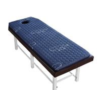 Coprimaterasso in memory foam per salone di bellezza, con foro per il respiro del viso, testa trapezoidale, per letto spa, per tavolo e letto con ciglia, design balena, 70 x 185 cm, spessore 4 cm