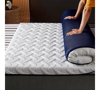 Coprimaterasso in memory foam spesso 4 cm/8 cm, 90 x 200 cm, per letto matrimoniale, traspirante, stile giapponese, cuscino pieghevole per letto morbido per il massimo comfort