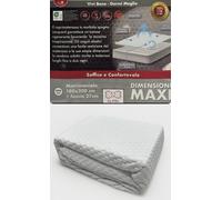 COPRIMATERASSO KING SIZE SUPREMO STRETCH SPUGNA JACQUARD MIS. MATRIMONIALE MAXI